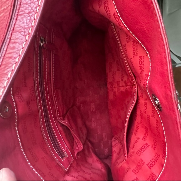 Gorgeous red/pink oversized bag by MK - Picture 3 of 5